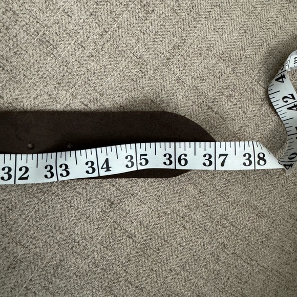 PROMOD‎ Vintage Woman’s Made In France Brown Split Leather Cowhide Belt Size 34” main image 9